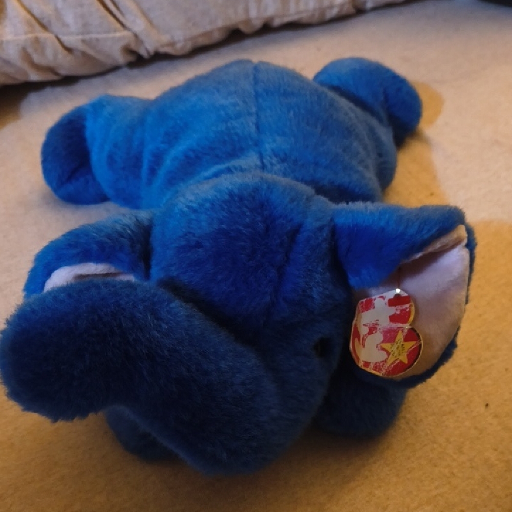 Cuddly Blue Elephant Plush Toy